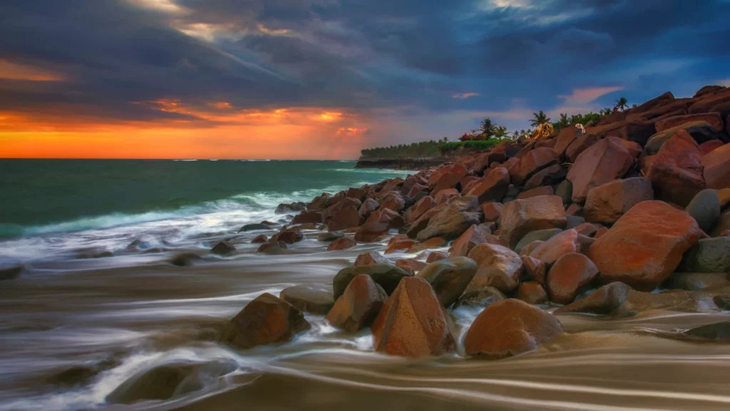 Batu Payung – A Unique Rock Formation at Sunset